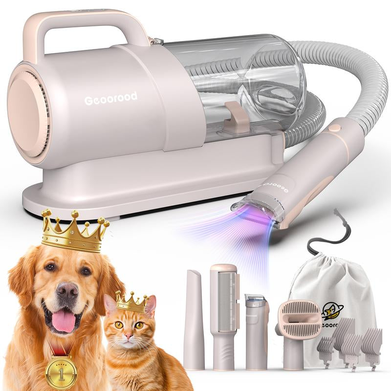 Geoorood Find Your Jun - Pet Grooming Vacuum All-In-One Kit with 10Kpa Suction, 2.2L Dust Tank, Adjustable Combs, Lightweight Design, Perfect for Gifts & Home Use #Cozyvibes #Petlife