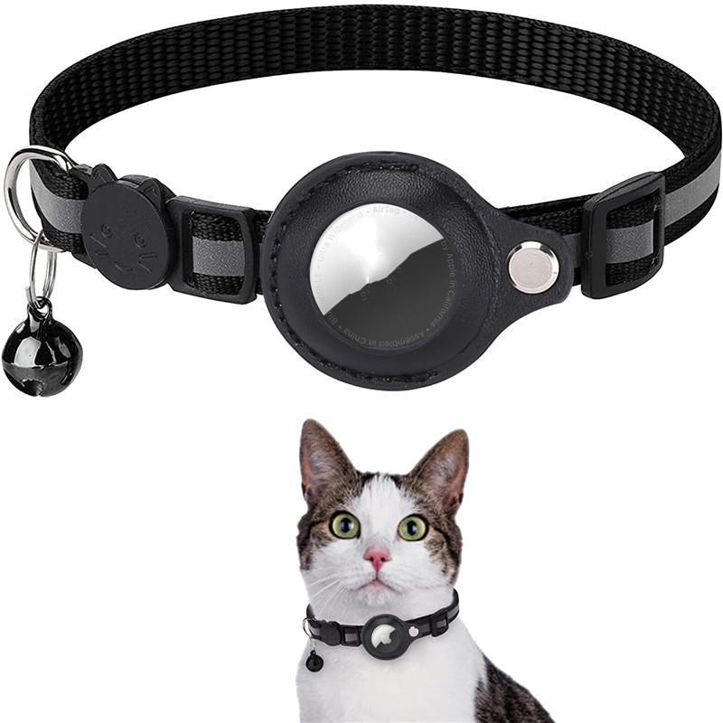 Durable Waterproof Reflective Cat Collar Holder for Airtag - Protective Nylon Case for Cats and Dogs