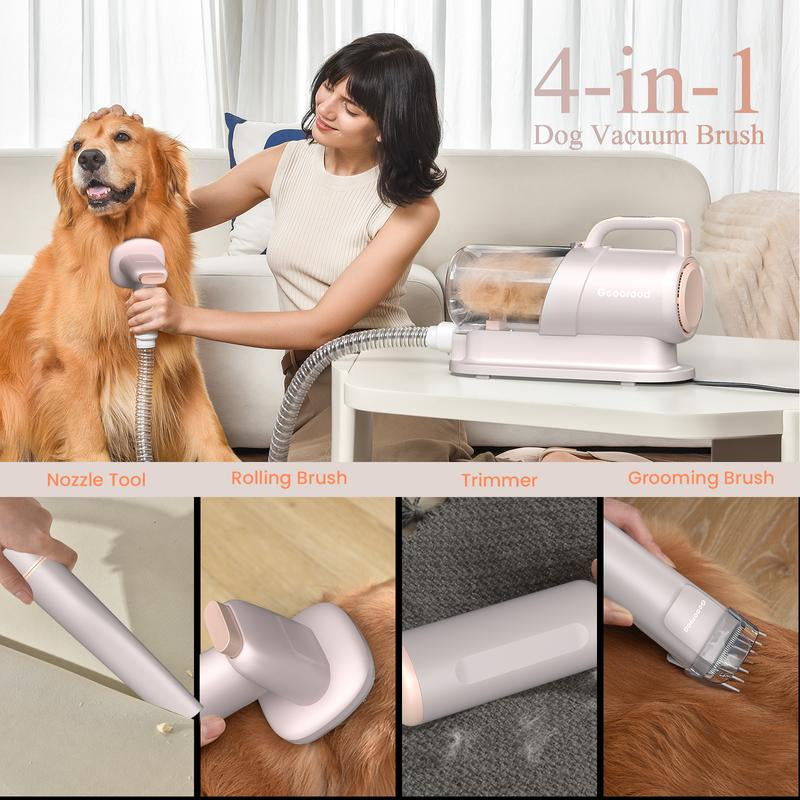 Geoorood Find Your Jun - Pet Grooming Vacuum All-In-One Kit with 10Kpa Suction, 2.2L Dust Tank, Adjustable Combs, Lightweight Design, Perfect for Gifts & Home Use #Cozyvibes #Petlife