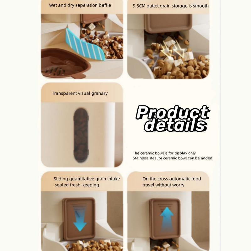 Automatic 2-in-1 Pet Food & Water Dispenser - Perfect Christmas Gift for Dogs & Cats!