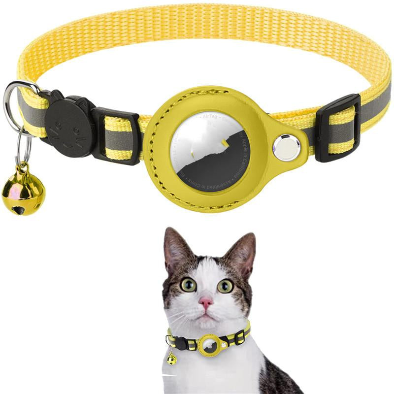 Durable Waterproof Reflective Cat Collar Holder for Airtag - Protective Nylon Case for Cats and Dogs