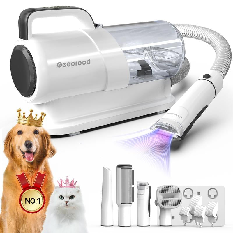 Geoorood Find Your Jun - Pet Grooming Vacuum All-In-One Kit with 10Kpa Suction, 2.2L Dust Tank, Adjustable Combs, Lightweight Design, Perfect for Gifts & Home Use #Cozyvibes #Petlife