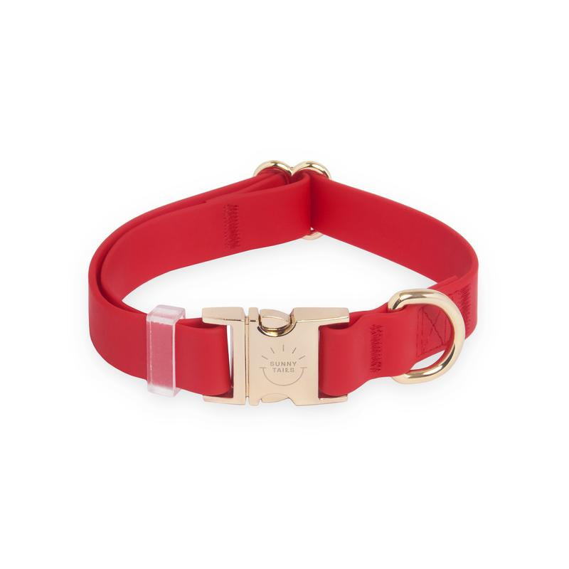 Cloud Waterproof Dog Collar Adjustable with Quick Release Buckle