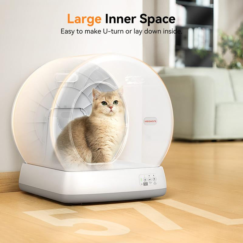 Meowant SC01 Self-Cleaning Cat Litter Box, Odor Removal/App Control Smart Cat Litter Box with Mat & Liner #Cozyvibes #Petlife