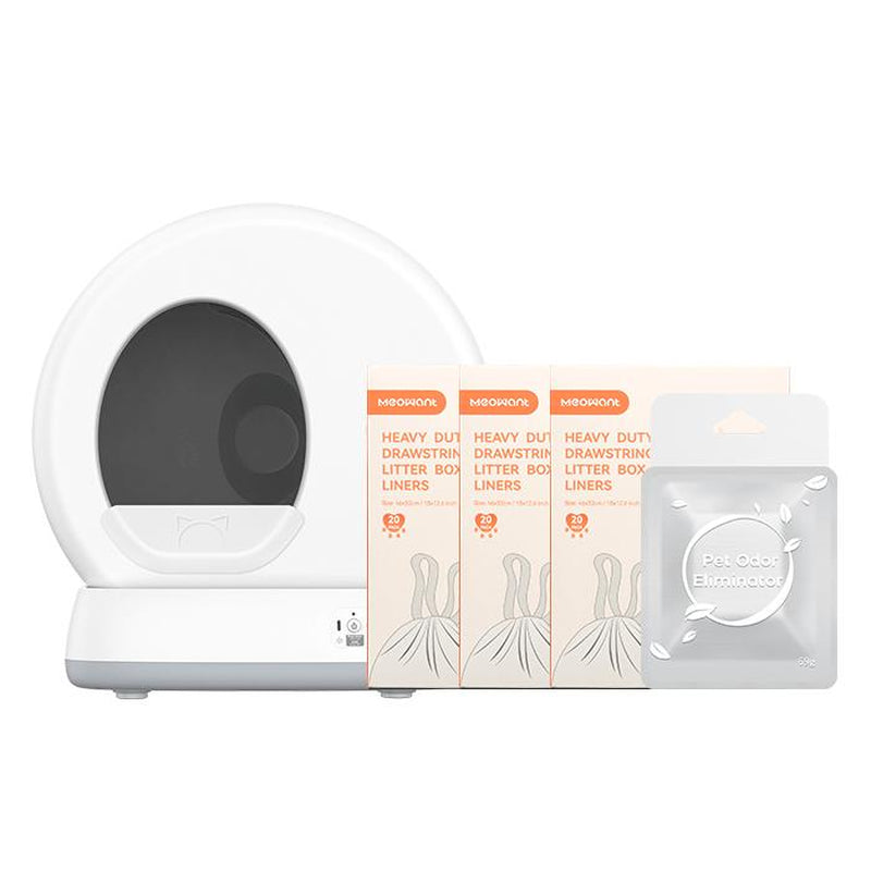 Meowant SC01 Self-Cleaning Cat Litter Box, Odor Removal/App Control Smart Cat Litter Box with Mat & Liner #Cozyvibes #Petlife