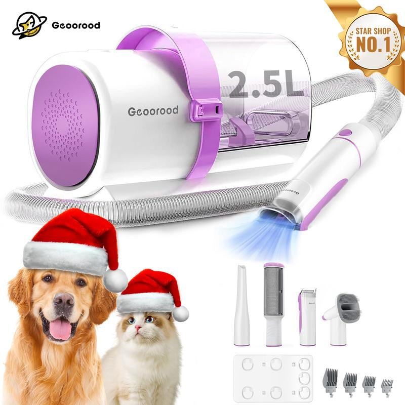 Geoorood Find Your Jun - Pet Grooming Vacuum All-In-One Kit with 10Kpa Suction, 2.2L Dust Tank, Adjustable Combs, Lightweight Design, Perfect for Gifts & Home Use #Cozyvibes #Petlife