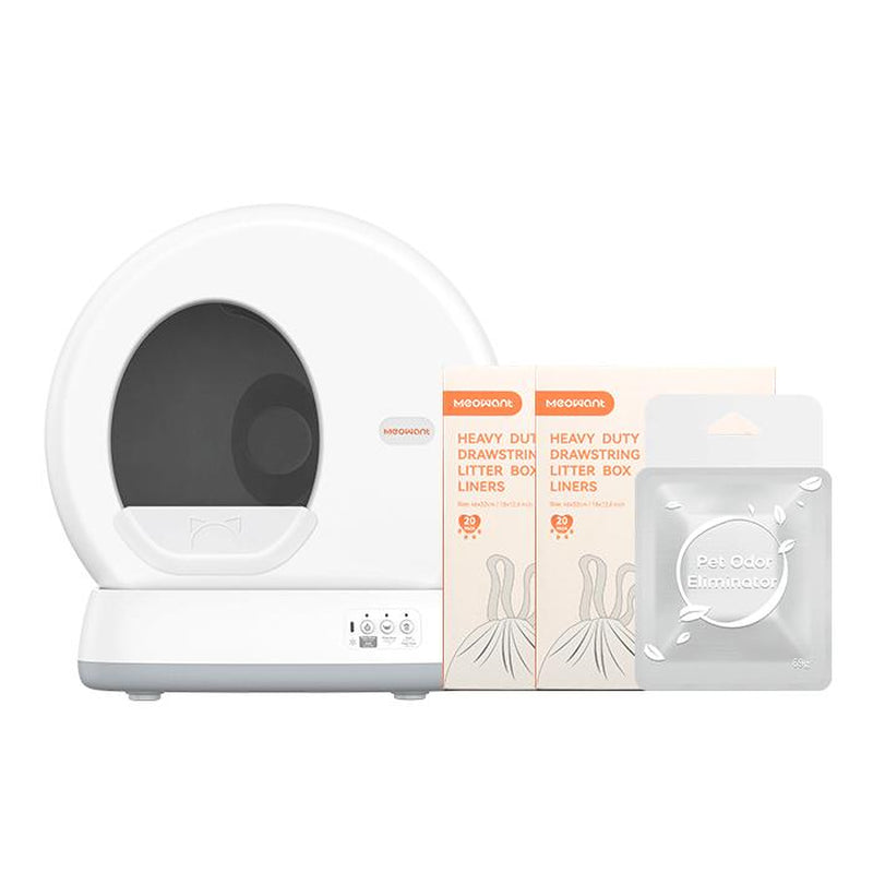 Meowant SC01 Self-Cleaning Cat Litter Box, Odor Removal/App Control Smart Cat Litter Box with Mat & Liner #Cozyvibes #Petlife