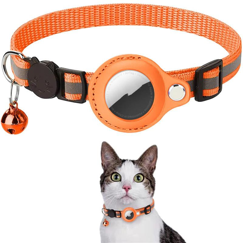 Durable Waterproof Reflective Cat Collar Holder for Airtag - Protective Nylon Case for Cats and Dogs