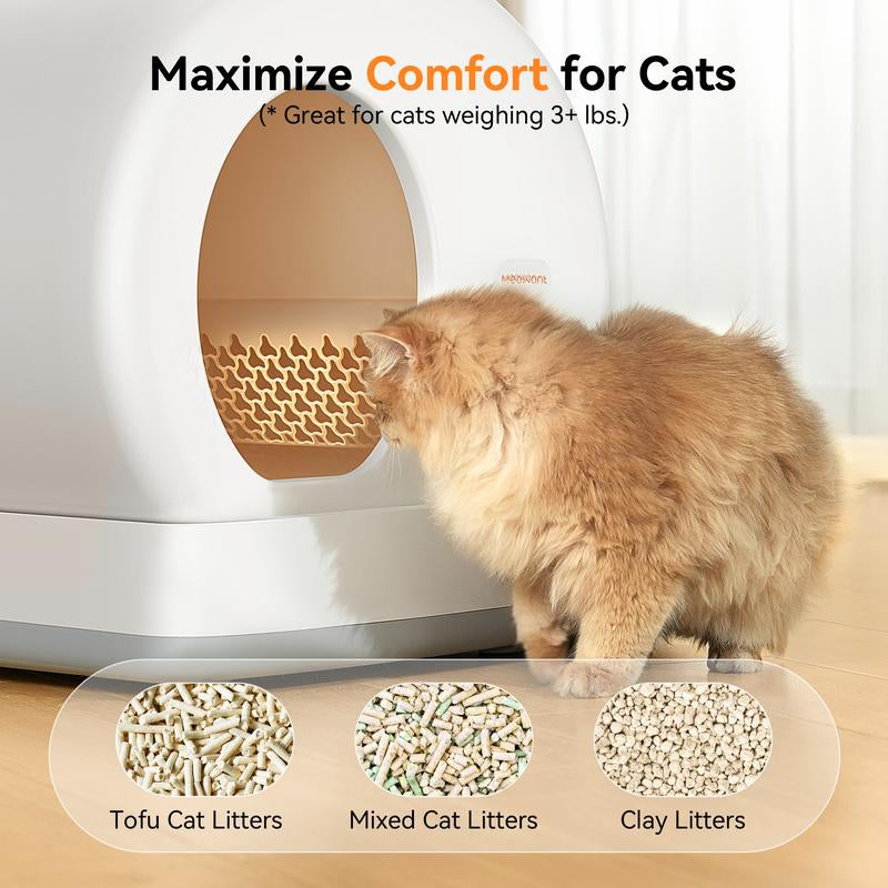 Meowant SC01 Self-Cleaning Cat Litter Box, Odor Removal/App Control Smart Cat Litter Box with Mat & Liner #Cozyvibes #Petlife