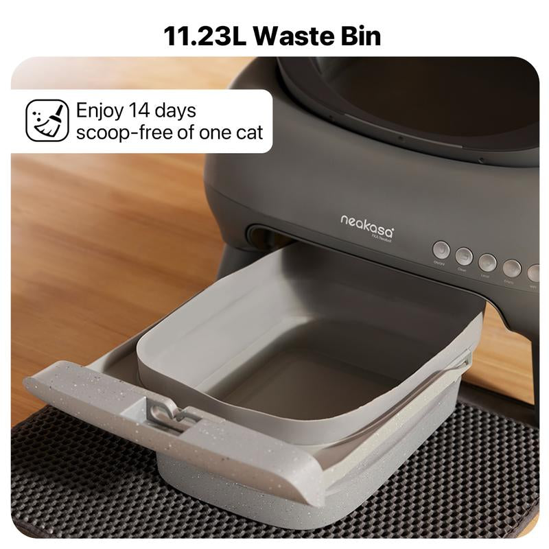 SxD M1 Smart Self-Cleaning Cat Litter Box with App Control and Odor-Free Waste Disposal, Suitable for Cats up to 33 lbs, Includes Trash Bags