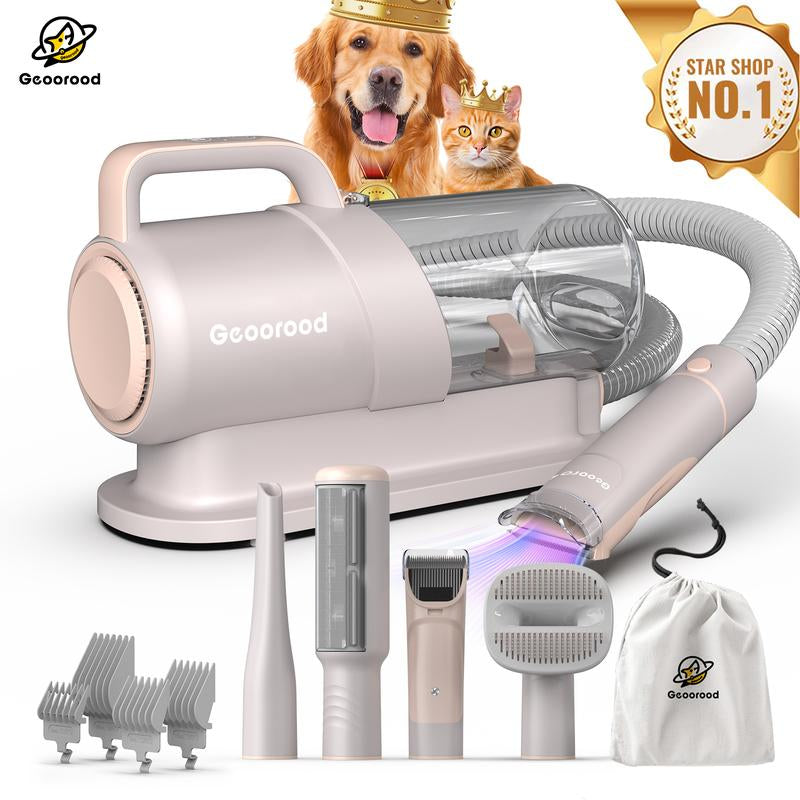 Geoorood Find Your Jun - Pet Grooming Vacuum All-In-One Kit with 10Kpa Suction, 2.2L Dust Tank, Adjustable Combs, Lightweight Design, Perfect for Gifts & Home Use #Cozyvibes #Petlife
