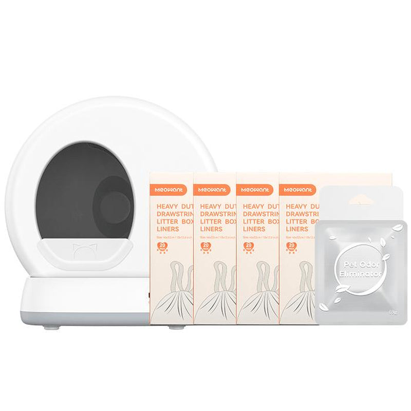 Meowant SC01 Self-Cleaning Cat Litter Box, Odor Removal/App Control Smart Cat Litter Box with Mat & Liner #Cozyvibes #Petlife