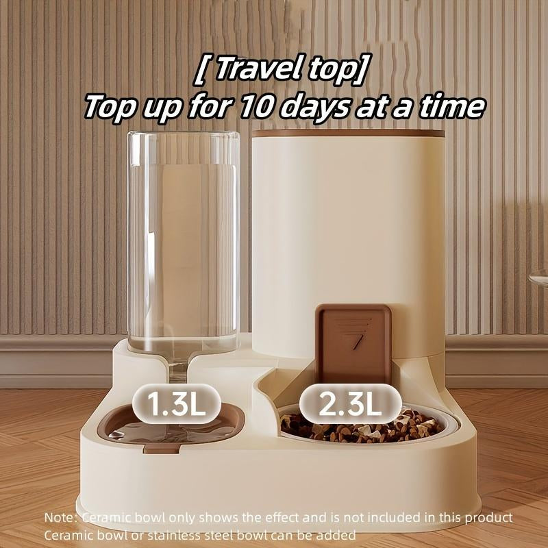 Automatic 2-in-1 Pet Food & Water Dispenser - Perfect Christmas Gift for Dogs & Cats!